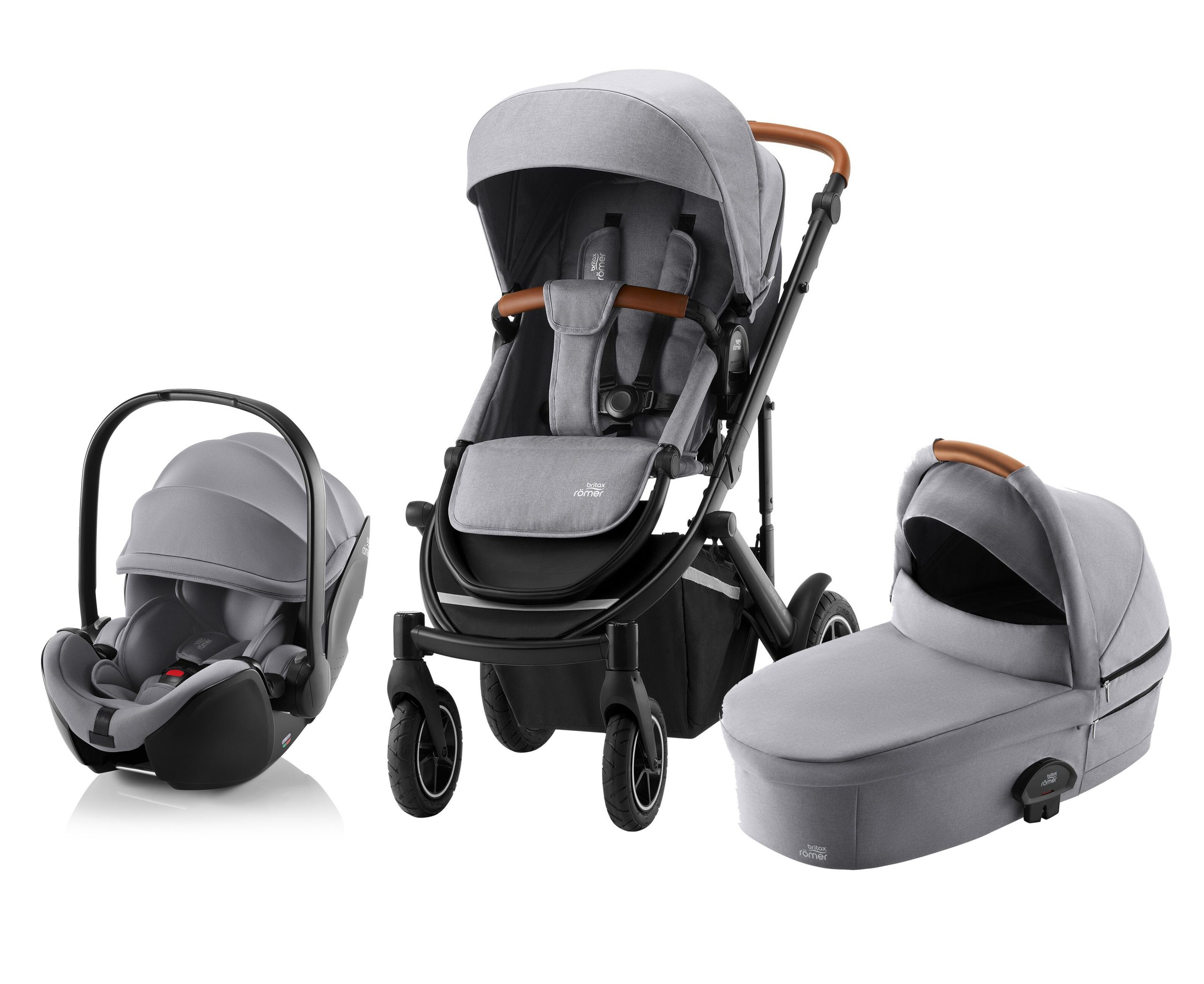 Featured image for “Britax Römer Smile 4 Duovagn inkl. Baby-Safe 5Z, Frost Grey”